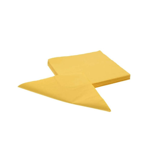 Yellow Luncheon Napkins - 33cm (x20) (12/72) from Country Baskets