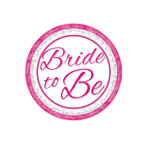 Bride To Be Party Badge (15cm) (6) from Country Baskets