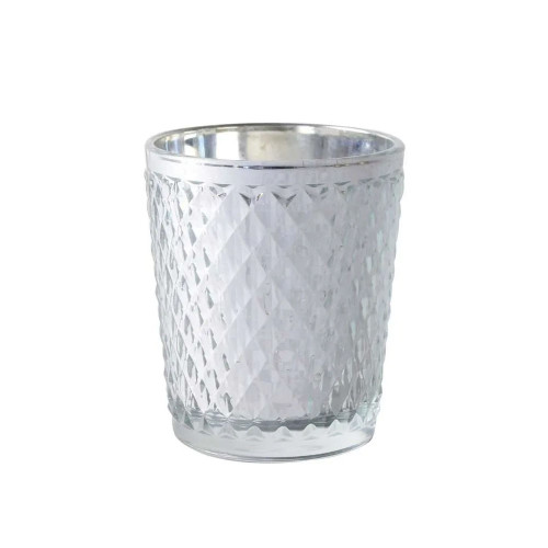 7.5x9cm Silver Votive (6/36) from Country Baskets