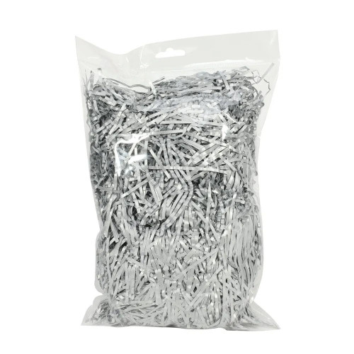 100grm Bag Met Silver Shredded Tissue on Header