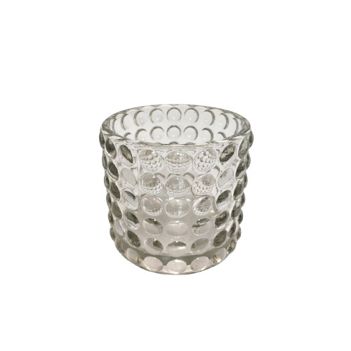 Clear Dimple Votive Candle Holder