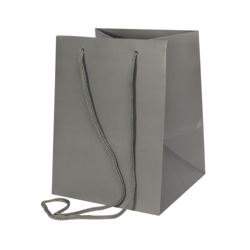 Hand Tie Bag Dark Grey 19x25cm