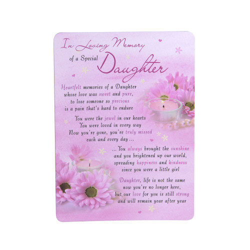 Cards In Loving Memory Of A Special Daughter