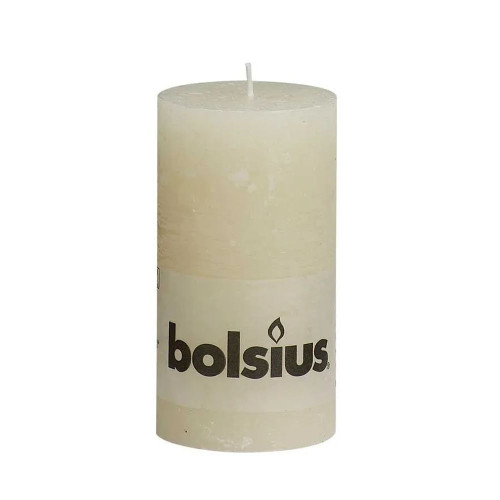 Bolsius Rustic Pillar 130 x 68 - Ivory (BT 43 hours)