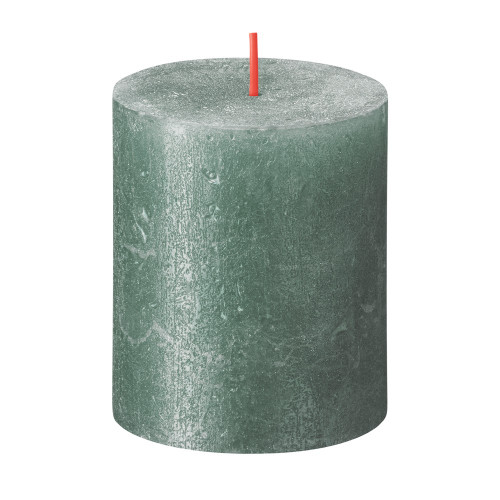 Bolsius Rustic Shimmer Metallic Candle 80 x 68 - Blue