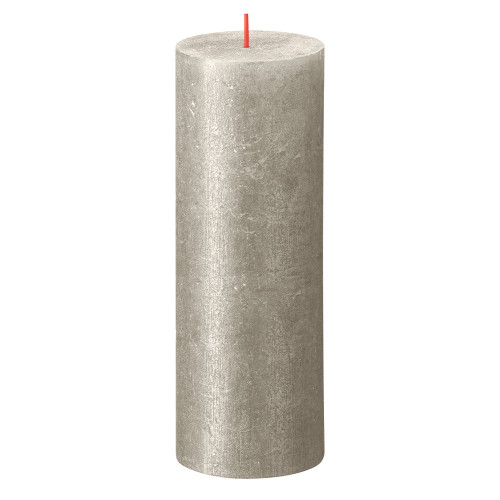 Bolsius Rustic Shimmer Metallic Candle 190 x 68  - Champagne