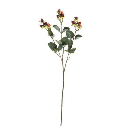 Hypericum Spray x3 Red 62cm