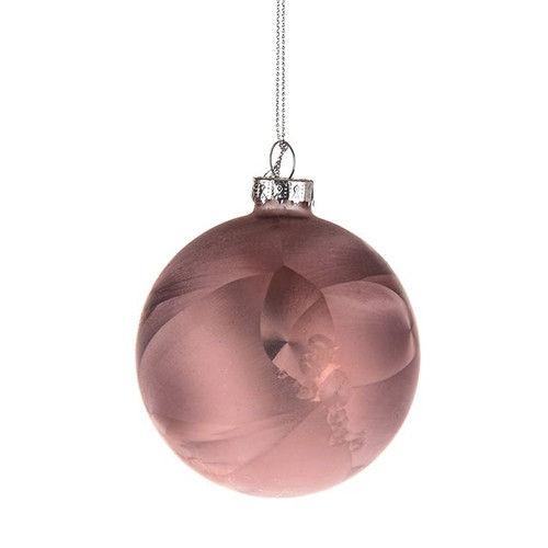 Pearl Pink Glass Bauble