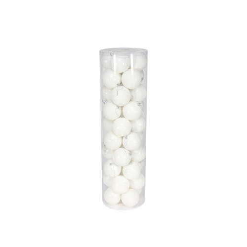 White Assorted Bauble Pack 10cm