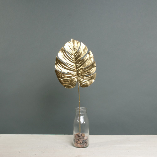 Metallic Monstera leaf - Small - Gold from Country Baskets