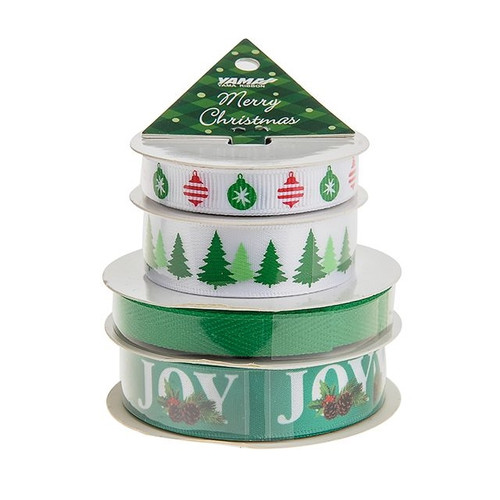 Christmas Ribbon Pack Joy from Country Baskets
