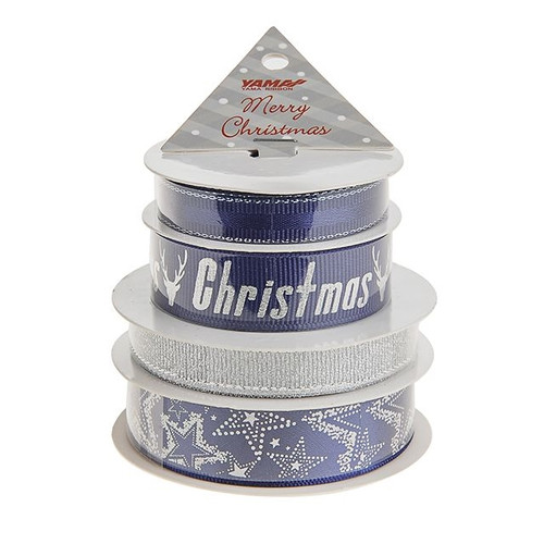 Ribbon Pack Christmas Navy from Country Baskets