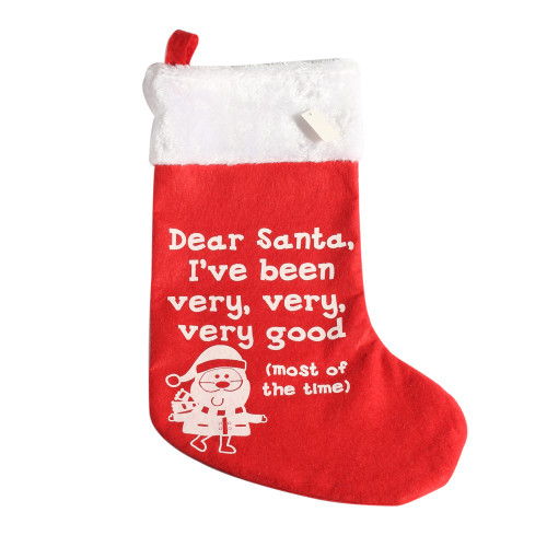Dear Santa Christmas Stocking from Country Baskets