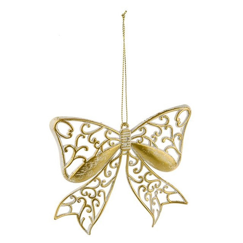 Lattice Bow Dec Gold from Country Baskets