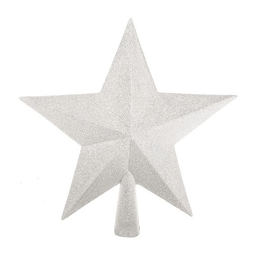 Sparkle Star Tree Topper Wht