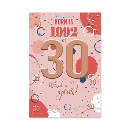 30Th Birthday Card F 2022