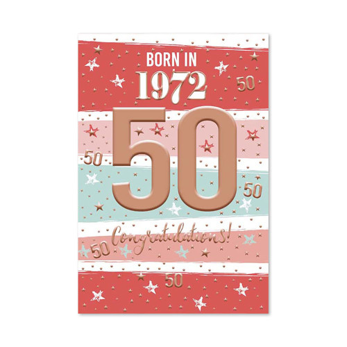 50Th Birthday Card F 2022