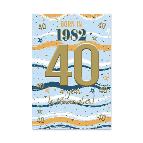 40th Birthday Card M 2022