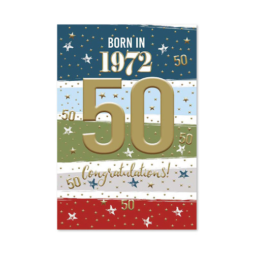 50Th Birthday Card M 2022