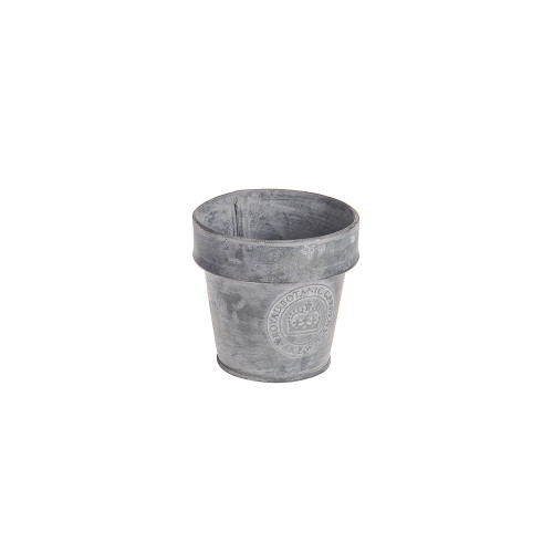 KEW ZINC POT WITH RIM SML 8x8cm /12