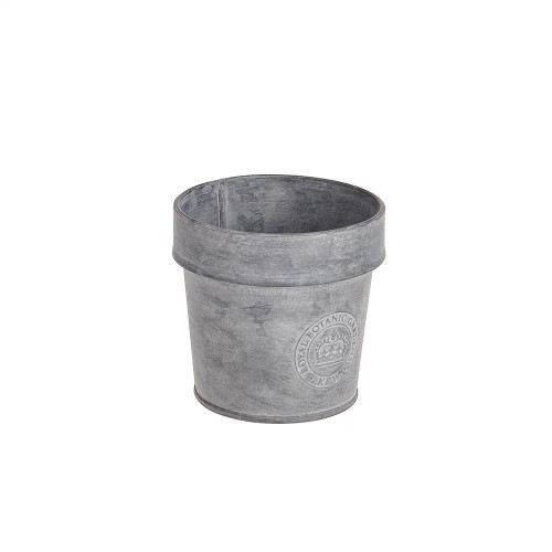 KEW ZINC POT WITH RIM MED 10x10cm /12 from Country Baskets