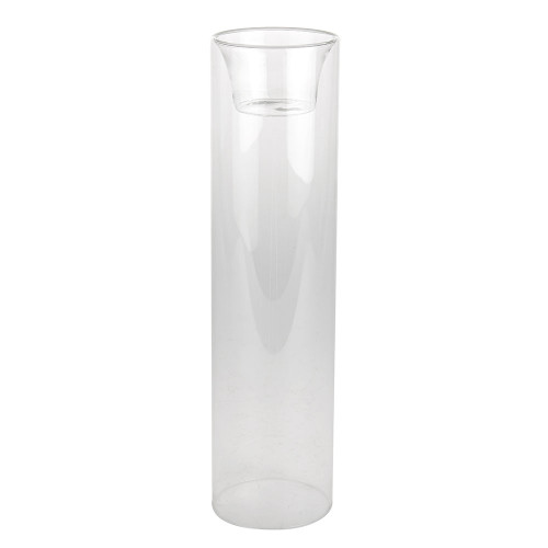 Glass Long Tealight Holder 29.8cm