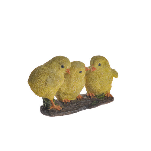 Farmyard Chicks on Log