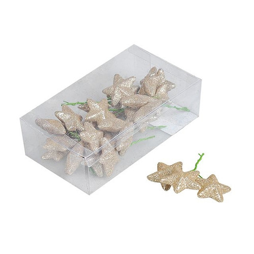 Glitter Star Polyfoam Gold X30 from Country Baskets