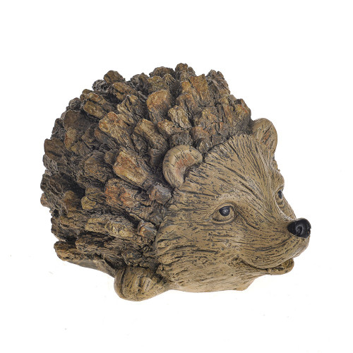 Bark Effect Hedgehog Ornament