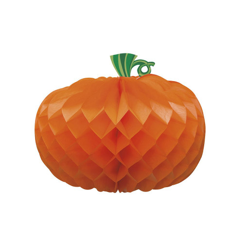 Pumpkin shaped honeycomb centrepiece