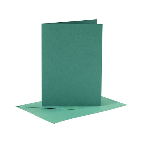 Cards and Envelopes, dark green