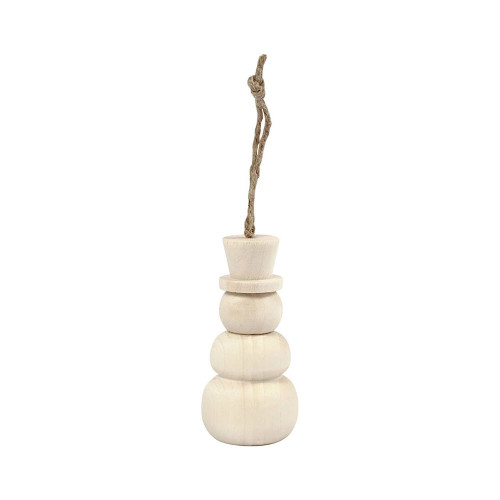 Snowman, H: 7,8 cm, D: 3,3 cm, 1 pc from Country Baskets