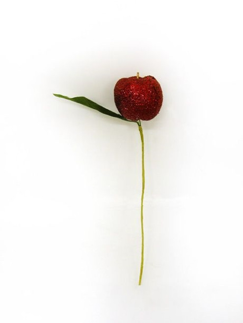 Apple Glitter Pick Red 15 cm