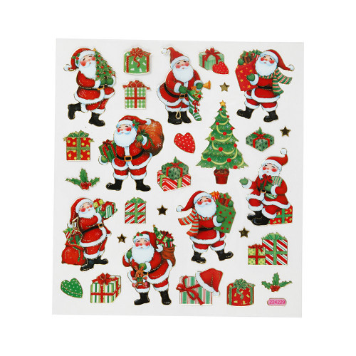 Stickers, traditional Christmas designs, 15x16,5 cm, 1 sheet