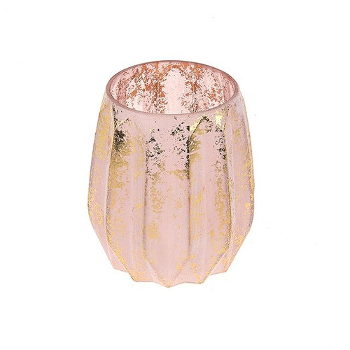 Candle Pot Champagne Pink 13 cm