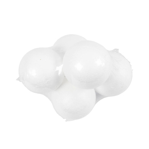 White Polystyrene Balls 8cm