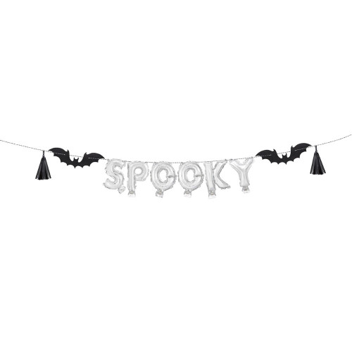 Spooky mini foil letter banner from Country Baskets