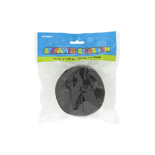 Crepe Streamer black from Country Baskets