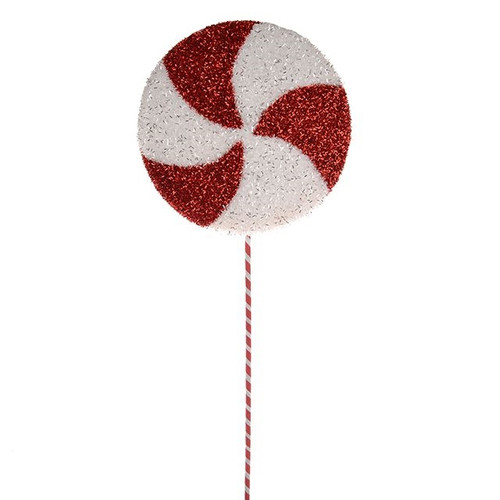 Candy Cane Tinsel Lolly from Country Baskets