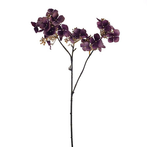 Hydrangea 2 Flower Spray Purple 61Cm Hqn from Country Baskets
