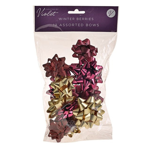 Winter Berries 12 Bow Pack