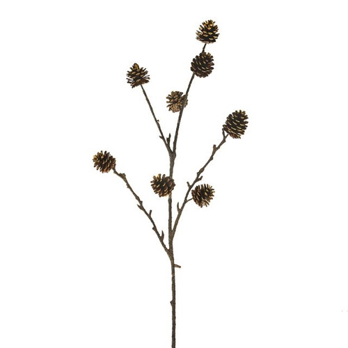 Pine Gold Branch Gold 90Cm