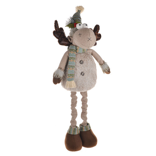 Moose Standing Green Scarf 73Cm