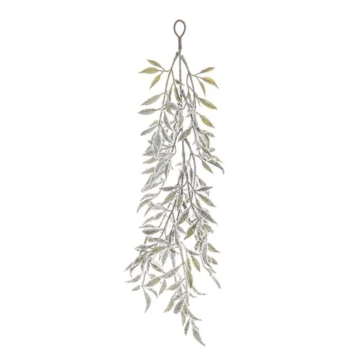 Frosted Leaf Willow Hanging Dec from Country Baskets