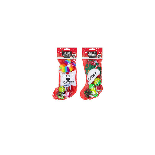 Christmas Cat Toy Stocking