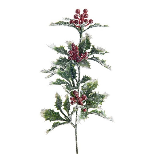 Glitter Holly Spray