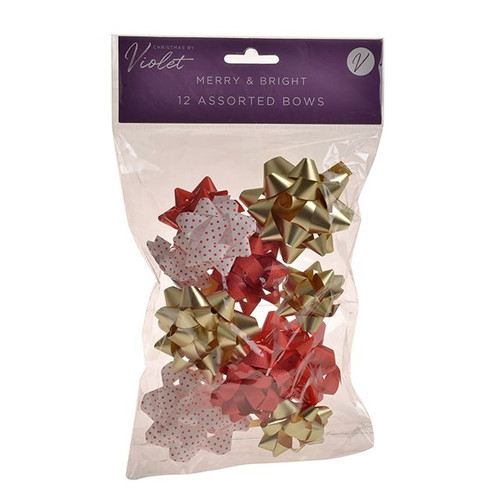 Merry And Bright 12 Gift Bow Pack