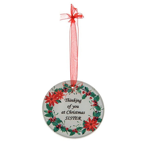 Xmas Wreath Sister Hanger from Country Baskets