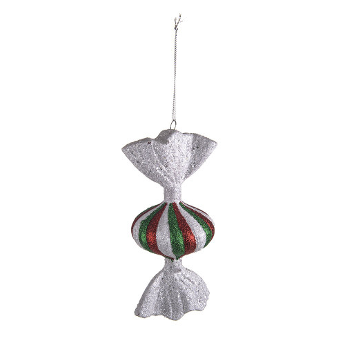 Candy Green & Red Hanging Dec 18Cm from Country Baskets