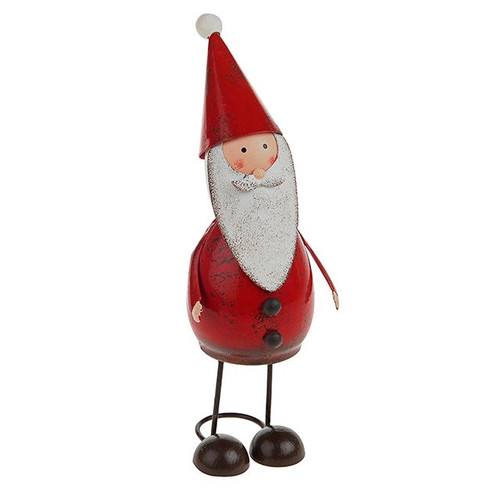 Metal Santa Standing 19cm